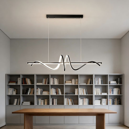 LED Κρεμαστό Φωτιστικό Μαύρο 100x100εκ. LED Κρεμαστό Φωτιστικό Μαύρο 100x100εκ.