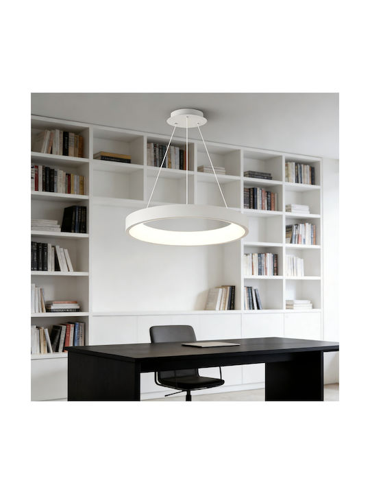 Adjustable Pendant Light White 50x50cm