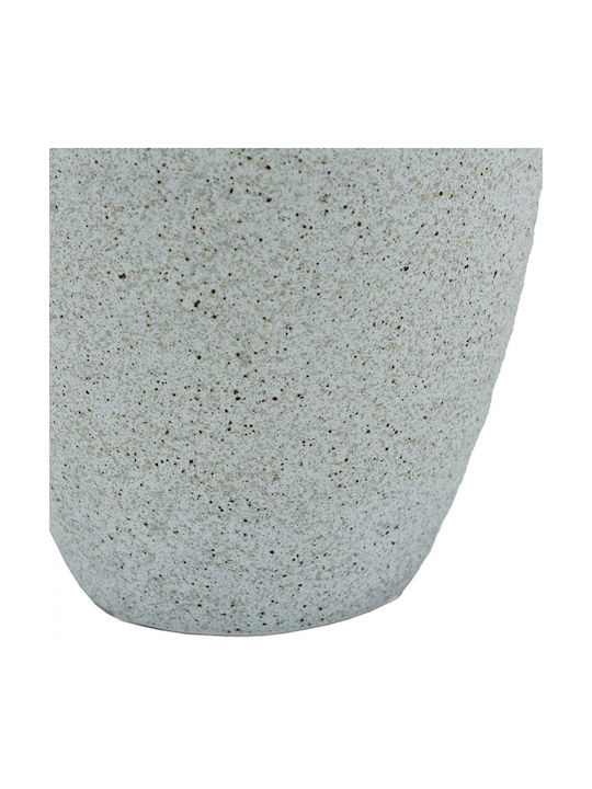 Artekko Decorative Vase Glazed Beige 18.5x18.5x44cm