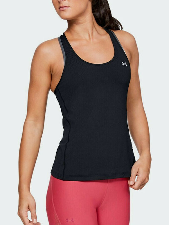 HeatGear Racer Women's Summer Cotton Sleeveless Black Top