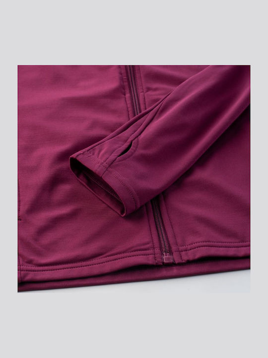 Damen Jacke in Burgundisch Farbe