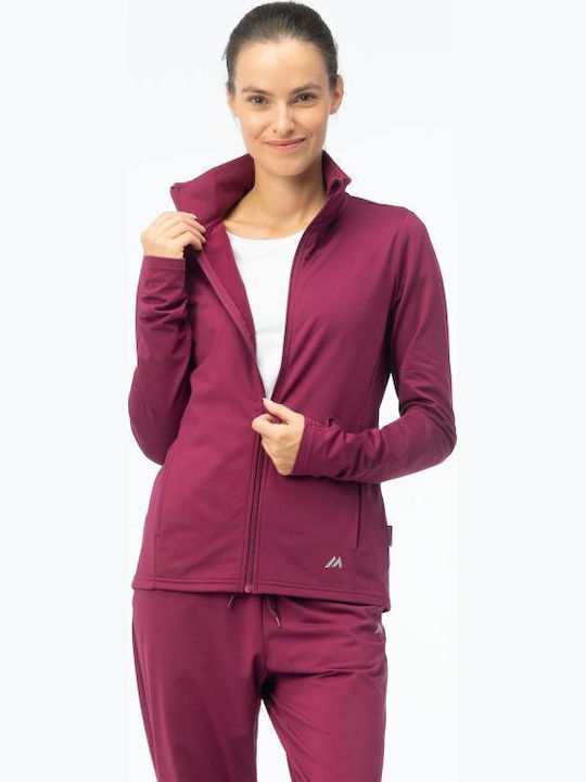 Damen Jacke in Burgundisch Farbe