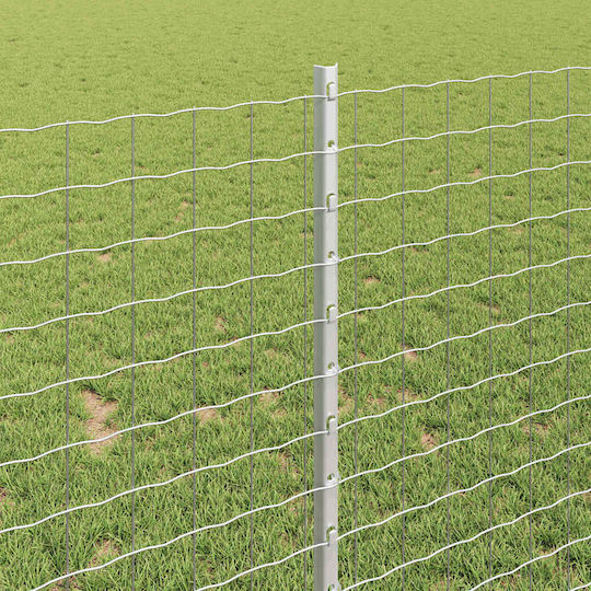 vidaXL Garden Fencing Material 11pcs Silver