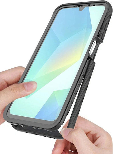 Tech-Protect Defense 360 Full Cover Plastic / Silicone 2mm Black (Galaxy A17)