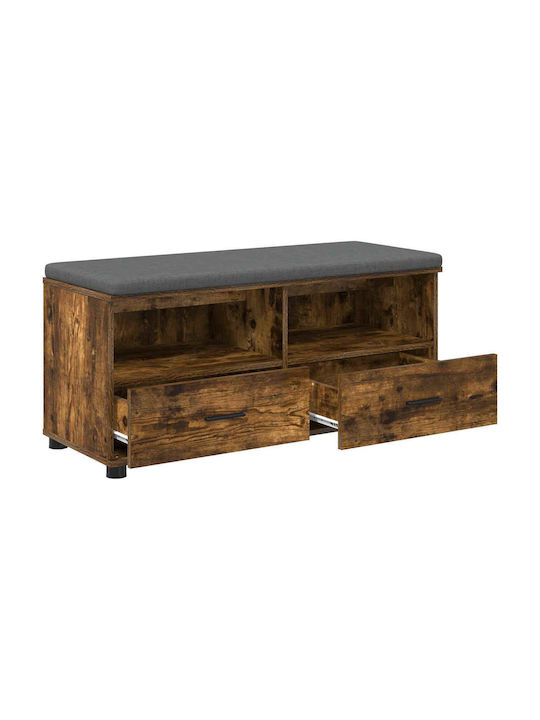 Entry Furniture with Bench Smoked Oak 100x38x46cm