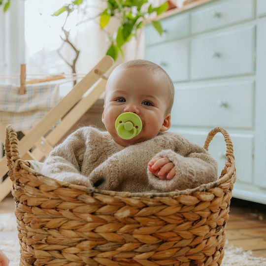 Frigg Rope Πιπίλες Σιλικόνης Silver Gray/Green Tea για 6-18 μηνών 2τμχ