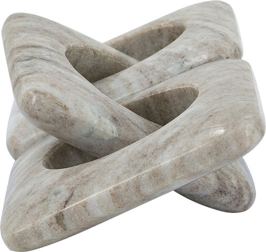 Artekko Marble Γκρι Μαρμάρινη Διακοσμητική Αλυσίδα 26x10x2.5 Cm