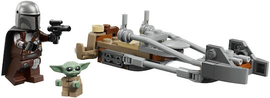 LEGO Star Wars The Mandalorian & Grogu Speeder Bike за 6+ Години 58 Бройки