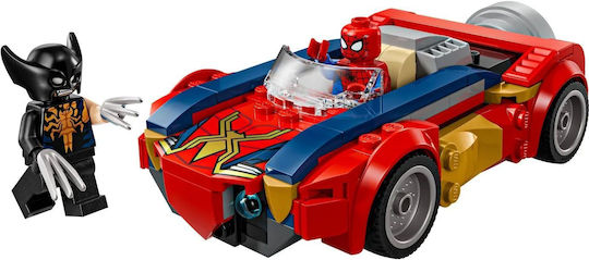 LEGO Marvel Spider-Man Кола срещу Venomized Wolverine за 7+ Години 134 Бройки