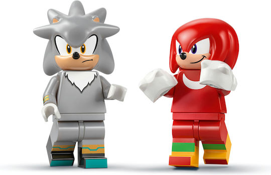 LEGO Sonic The Hedgehog Silver's Car vs Knuckles' Monster Truck for Ages 8+ 378 Pieces