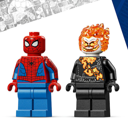 LEGO Marvel Spider-Man vs Ghost Rider Motorcycle for Ages 6+ 72 Pieces