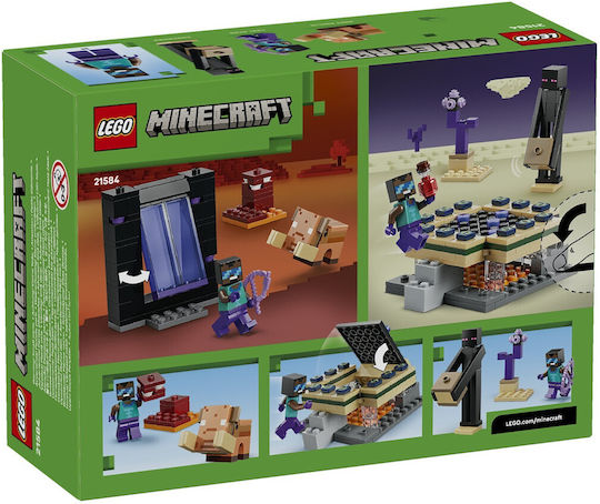 LEGO Minecraft Nether & End Portal Journey for Ages 7+ 192 Pieces
