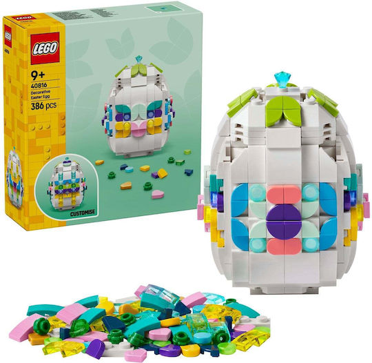 LEGO Building Blocks Decorative Easter Egg For Ages 9+ 386 Pieces