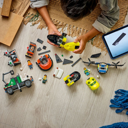 LEGO City Самолет Сервизен Камион и Ховъркрафт Remix за 7+ Години 990 Бройки