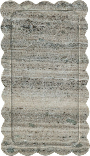 Artekko Marble Rectangular Decorative Tray 35.5x20x1.8cm
