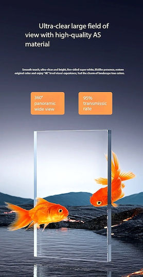 Aquarium for Fish Capacity 10.5L with Lighting 30x19x18.5cm