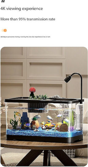Aquarium Fish Tank Capacity 10.5lt Includes Filter 30x18.5cm