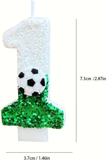 Lumânare De Ziua De Naștere Număr 1 – Minge De Fotbal