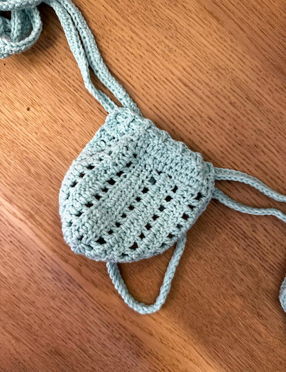 Men And Underwear Plexis Wear Crochet Ανδρικό Sexy String Γαλάζιο