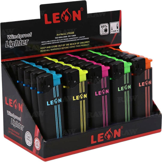 Leonflame Blacklight Ветроустойчив Запалка Пламък 25 Бройки
