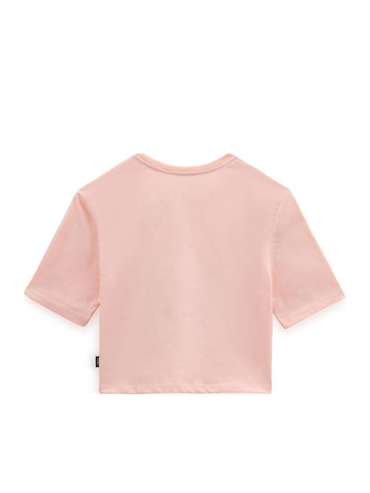 Resort Women's Athletic Crop Top Short Sleeve Peach
