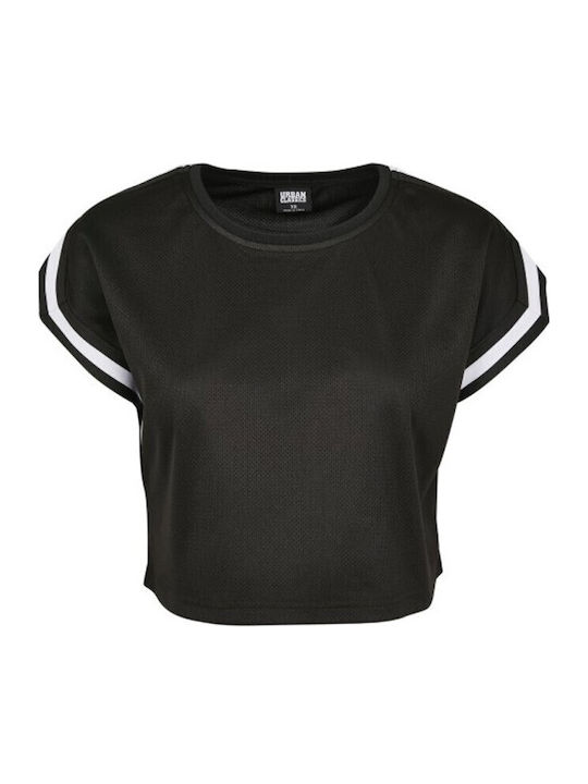 Γυναικείο Crop T-shirt Μαύρο