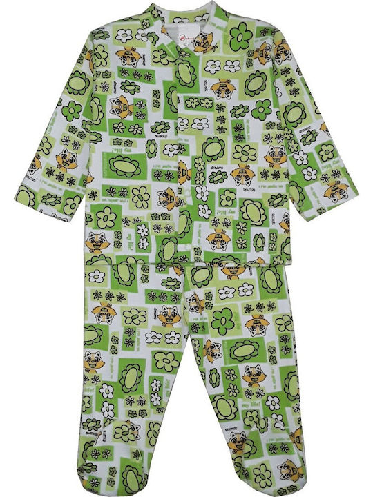Beboulino Kids' Pajamas Winter Green