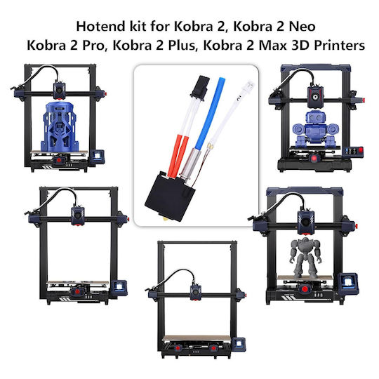 Cap De Imprimare Anycubic Kobra 2 Bloc De Încălzire Hotend Pentru Imprimantă 3D 5 Duze 0.4 Mm Protecție Silicon 24 V Anycubic Kobra 2 Kobra 2 Neo Kobra 2 Pro Kobra 2 Plus Kobra 2 Max