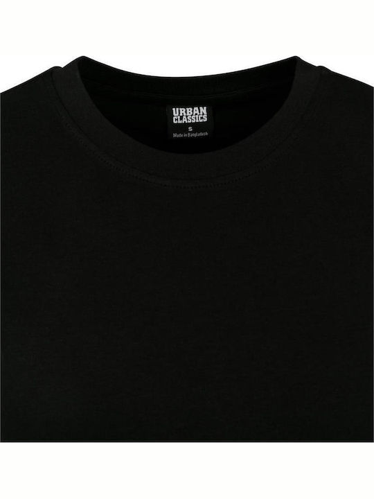 Γυναικείο Καλοκαιρινό Crop Top Βαμβακερό Κοντομάνικο Μαύρο
