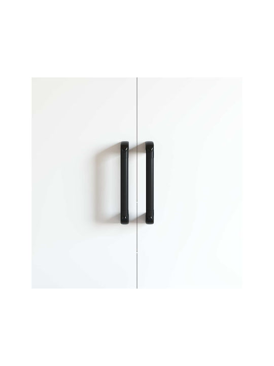 vidaXL Handle Furniture made of Metallic Black 380mm (Center Distance 34mm) 864707 2pcs