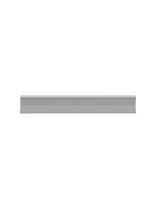 vidaXL Handle Furniture Flush Handle made of Metallic Silver 105.7mm (Center Distance 7.4mm) 864685 1pcs