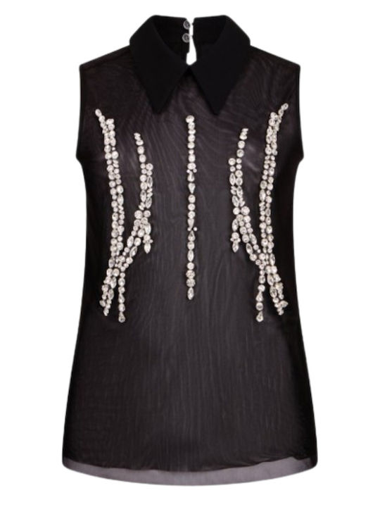 Women's Blouse Sleeveless Black