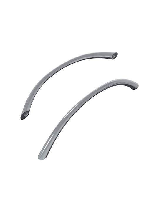 vidaXL Handle Furniture made of Metallic Silver 864689 2pcs
