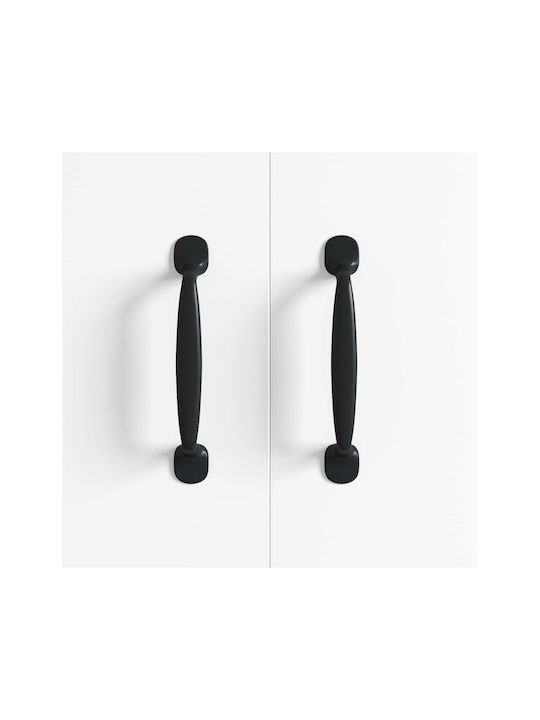 vidaXL Knob Furniture made of Metallic Black 864694 1pcs