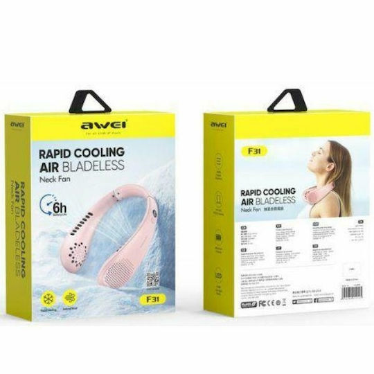 Awei Nackenventilator F31 1200mAh Rosa