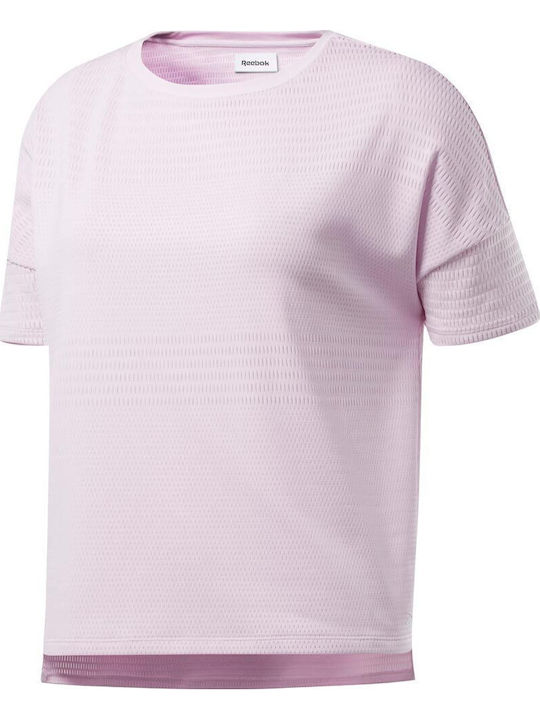 Perforated Γυναικείο T-shirt Ροζ