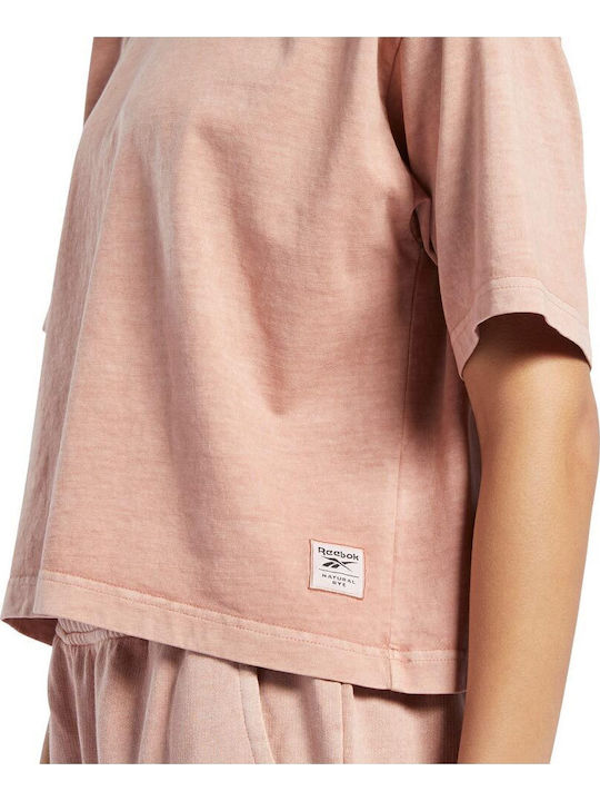 Classics Natural Dye Women's Summer Crop Top Cotton Short Sleeve Canyon Coral