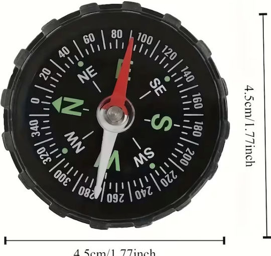 Portable Mini Waterproof Survival Compass 4.5 cm