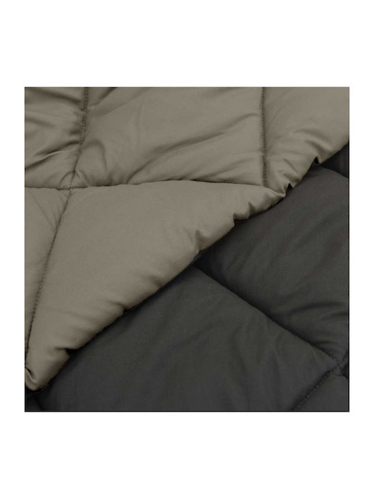 vidaXL Super King Decke 220x240cm Hellgrau Anthrazit