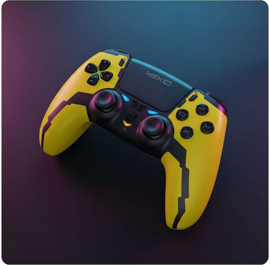 Yaxo Hornet Fury Elite Kabellos & Verkabelt Gamepad für Android / PC / PS3 / PS4 / iOS Solar Yellow