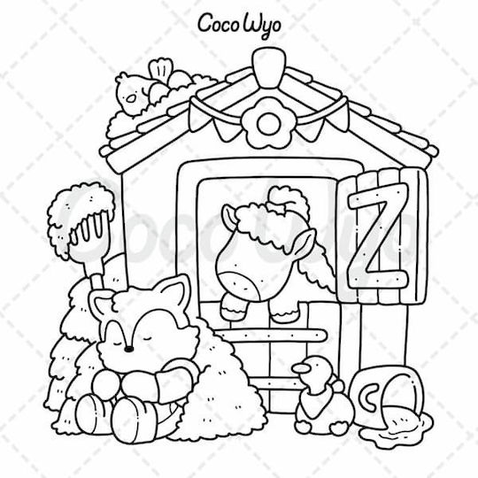 Coco Wyo Little Cuddles Colouring Book Adults Teens Featuring Cute Animal Friends Relaxation