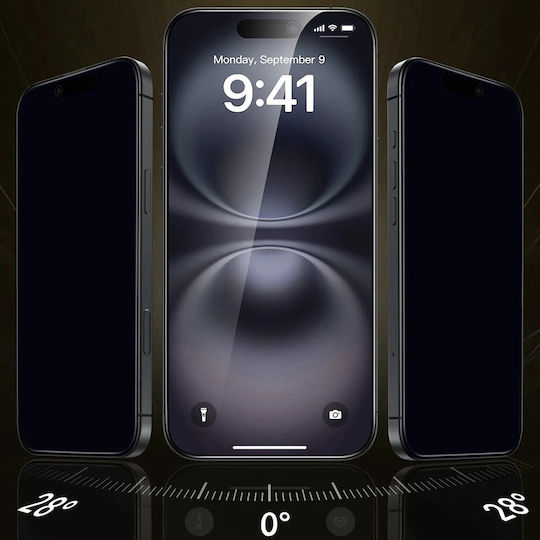 ESR Privatsphäre Gehärtetes Glas 3Stück Schwarz (iPhone 17 Pro Max / iPhone 17 Pro / iPhone 16 Pro Max)