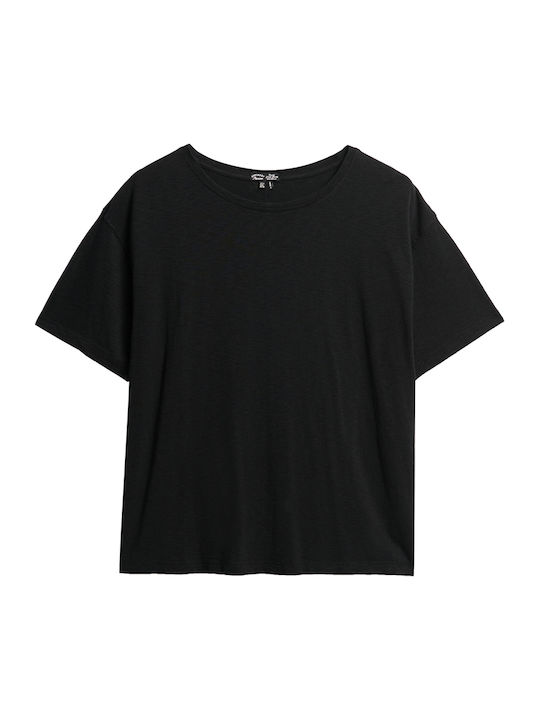 'studios Γυναικείο Oversized T-shirt Μαύρο