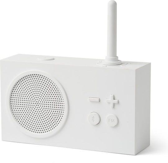 Lexon Tykho 3 Портативен Радиоприемник Акумулаторен с Bluetooth Бял