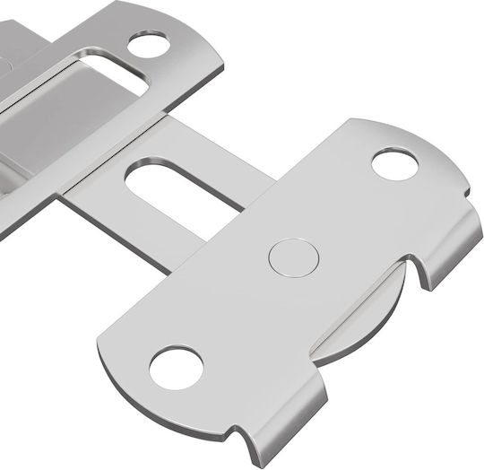 Μεταλλικός Κλειδαριάς Πόρτας 2 Pcs Ασημί 70 X 8 Mm Ατσάλι 864752 Ασήμι