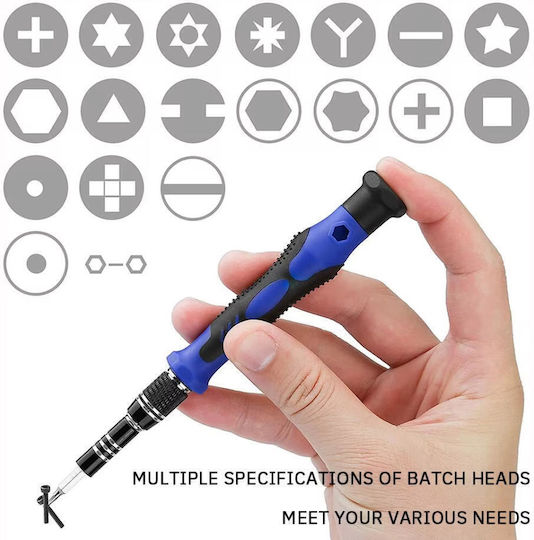 Screwdriver Set 142 Pieces Precision Screwdriver for Electronic Devices Magnetic Repair Kit 120 Bits Phone Macbook Computer Laptop PC Tablet