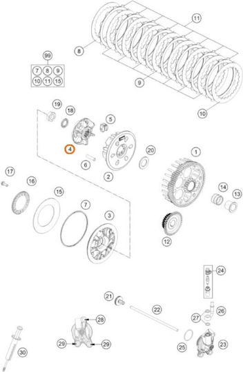 Ktm Husqvarna Gasgas Clutch Spring 2012-2024 7640