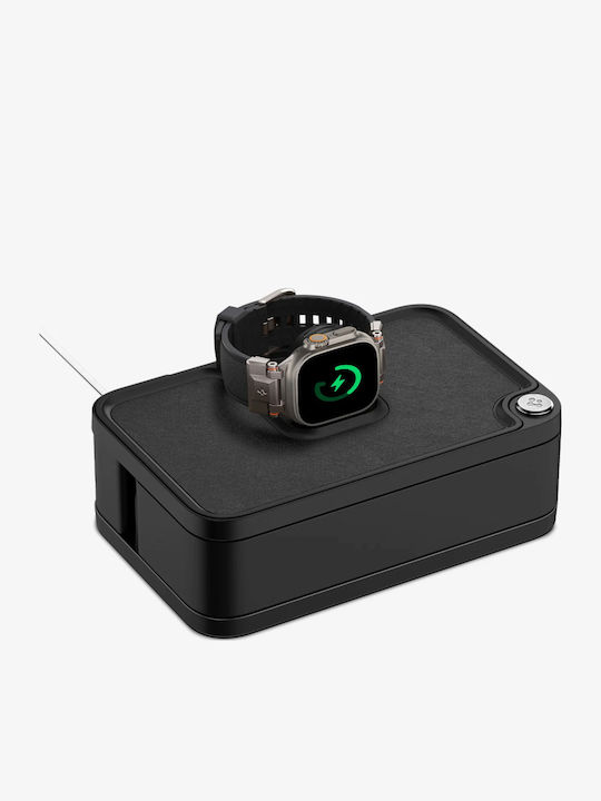 Spigen S340 Зарядно за Apple Watch Черен
