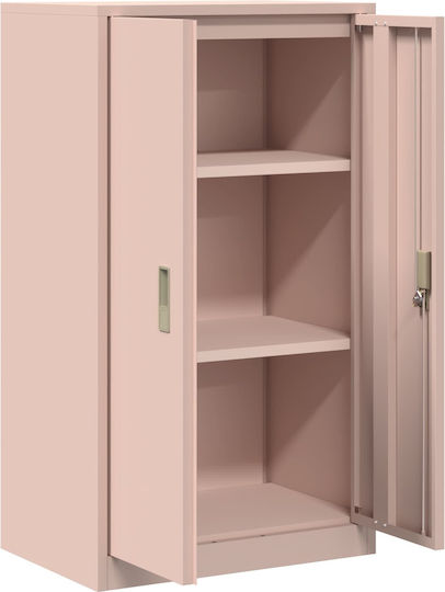 Ντουλάπι Γραφείου Μεταλλικό Ροζ 60x40x90cm
