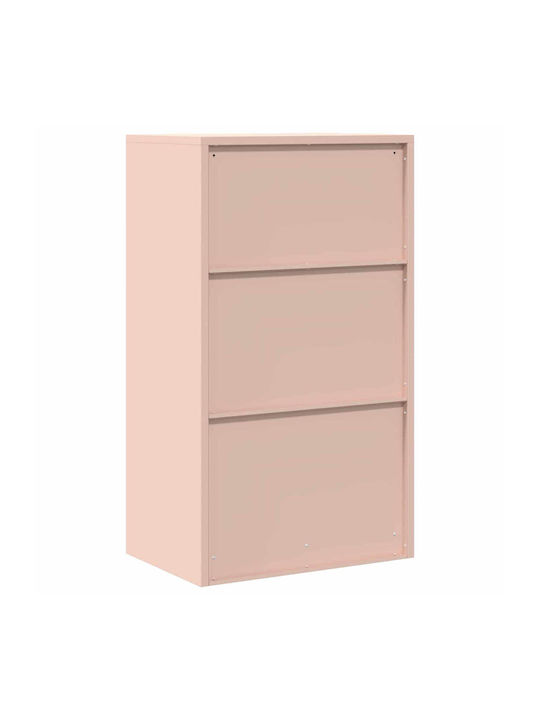 Ντουλάπι Γραφείου Μεταλλικό Ροζ 60x40x90cm